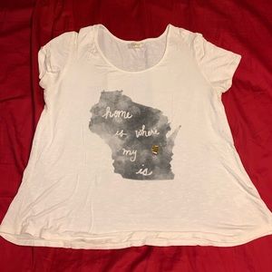 “Home is where my ♥️ is” flowing t-shirt